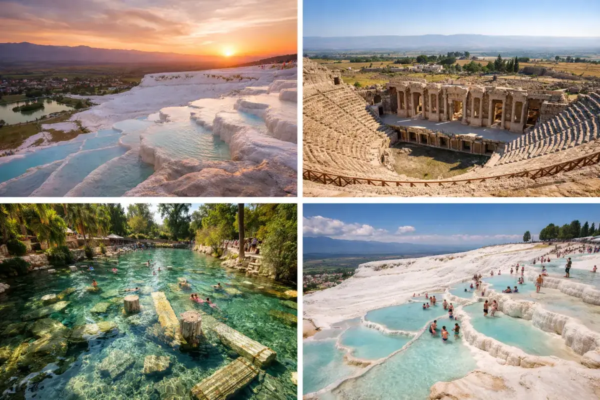 Antalya Çıkışlı Pamukkale Turu: Hierapolis & Kleopatra Havuzu Deneyimi