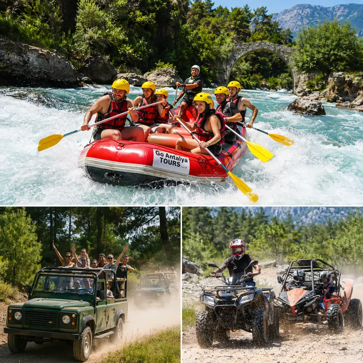 Rafting Super Combo Tur Antalya 2026 – 17 KM Rafting, Jeep Safari ve ATV/Buggy Macerası