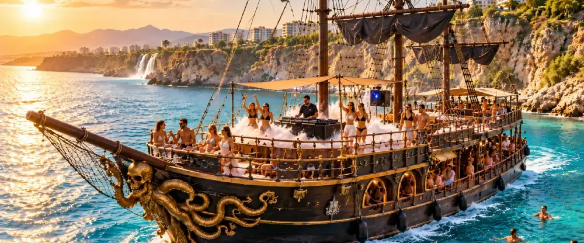 Full Day Antalya Pirate Boat Tour