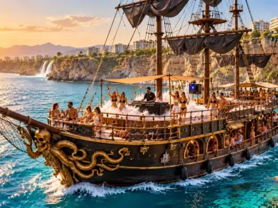 Antalya Tam Gün Korsan Tekne Turu