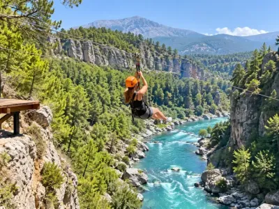 Kemer Çıkışlı Rafting + Zipline Turu 