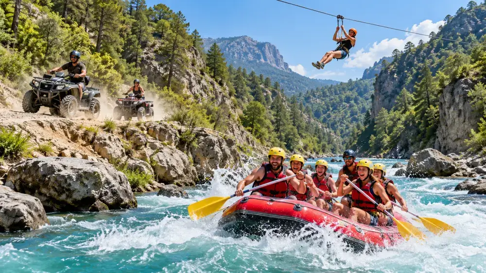 Kemer Çıkışlı Rafting Kombo Tur ( 3 Aktivite )